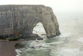 Ein Blick auf die Klippen von Etretat